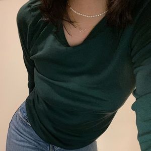 Basic teal long sleeve